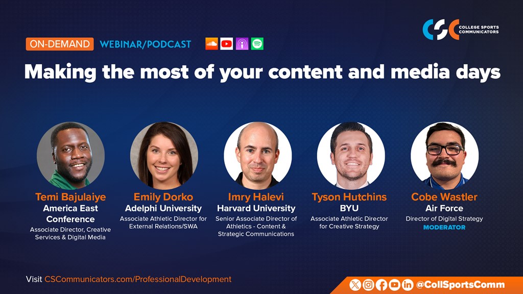 On-Demand Webinar: Making the Most of Your Content Days/Media Days/Photo Days